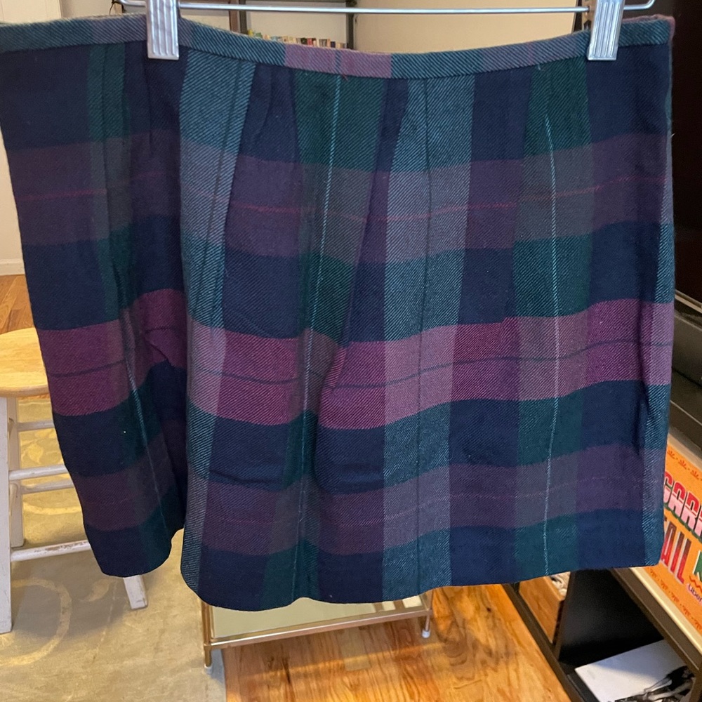 Theory plaid wool skirt 6